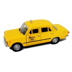 WELLY 1:39 FIAT 125P TAXI - ciemno żółty - 1