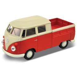 Welly 1:34 Volkswagen T1 Double Cabin Pick Up czerwony - 1