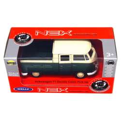 WELLY 1:34 Volkswagen T1 Double Cabin PICK UP zielony - 1