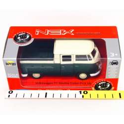 WELLY 1:34 Volkswagen T1 Double Cabin PICK UP zielony - 2