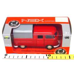 WELLY 1:34 Volkswagen T1 Duble Cabin PICK UP czerwony - 2