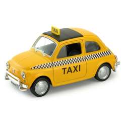 Welly 1:34 Fiat Nuova 500 Taxi -żółty - 1