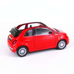 WELLY FIAT 500C 2010 czerwony  skala 1:34-39 - 6