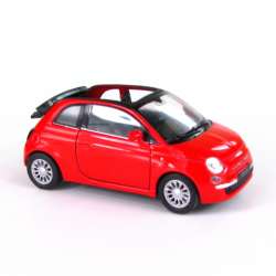WELLY FIAT 500C 2010 czerwony  skala 1:34-39 - 8