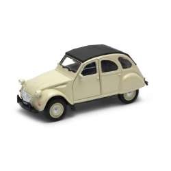 Welly 1:34 Citroen 2CV  -kremowy z czarnym dachem - 1