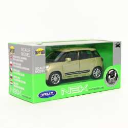 Welly 1:34 Fiat 500L 2013 - oliwkowy metalik - 1