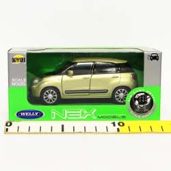 Welly 1:34 Fiat 500L 2013 - oliwkowy metalik - 3