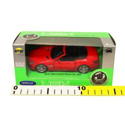 Welly 1:34 Mercedes-Benz SL500 2012 (cabrio) -czerwony - 3