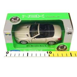 Welly 1:34 Mercedes-Benz SL500 2012 (cabrio) -srebrny - 2