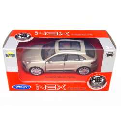 WELLY 1:34 Porsche Macan Turbo - srebrny - 2