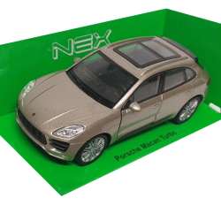 WELLY 1:34 Porsche Macan Turbo - srebrny - 1
