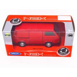 Welly 1:34 VW Volkswagen T3 van - czerwony - 2