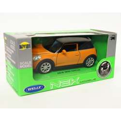 Welly 1:34 Mini Cooper New Mini Hatch  -musztardowy - 1