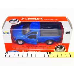 WELLY 1:34 Ford F-150 Regular Cab 2015 - niebieski - 2