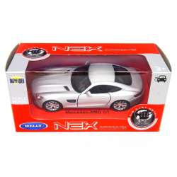 WELLY 1:34 Mercedes-Benz AMG GT - srebrny - 1