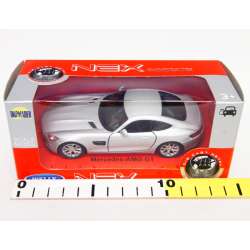 WELLY 1:34 Mercedes-Benz AMG GT - srebrny - 2