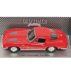 Welly 1:34 Chevrolet Corvette 1963 -czerwony - 2