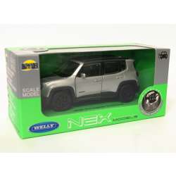 Welly 1:34 Jeep Renegade Trailhawk - srebrny - 1