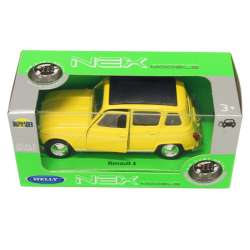 Welly 1:34 Renault 4 - żółty - 1