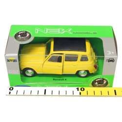 Welly 1:34 Renault 4 - żółty - 2