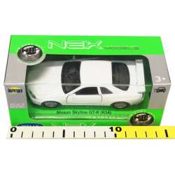 Welly 1:34 Nissan Skyline GT-R (R34) -biały - 2