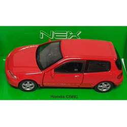 Welly 1:34 Honda CIVIC - czerwona - 1