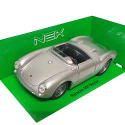 Welly 1:34 Porsche 550 Spyder  -srebrny - 1
