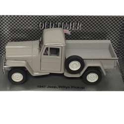 Welly 1:34 Jeep Willys Pickup 1947 -popielaty - 1