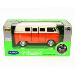 Welly 1:34 VW Volkswagen T1 bus 1963 - pomarańczowy - 2