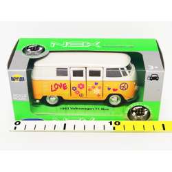 WELLY 1:34 VW BUS T1 1963 - LOVE & PEACE -żółty - 2