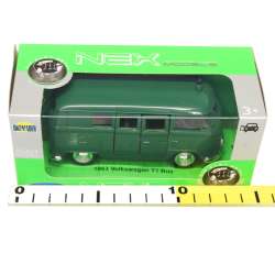 Welly 1:34 1963 Volkswagen T1 Bus POLIZAI -zielony ciemn - 2