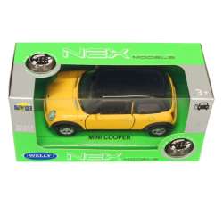 Welly 1:34 Mini Cooper -żółty - 1