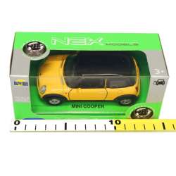 Welly 1:34 Mini Cooper -żółty - 2