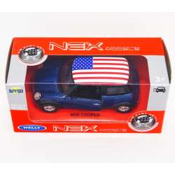 WELLY 1:34 Mini Cooper - USA granatowy - 1