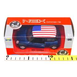 WELLY 1:34 Mini Cooper - USA granatowy - 2