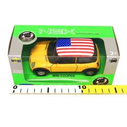 WELLY 1:34 Mini Cooper -flaga USA żółty - 2