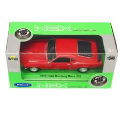 Welly 1:34 1970 Ford Mustang Boss 302 -czerwony - 1