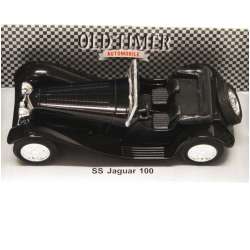 Welly 1:34 SS Jaguar 100 cabrio  czarny - 1