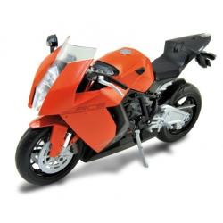 WELLY 1:10 MOTOCYKL KTM 1190 RC8  POMARAŃCZOWO-CZARNY (62806) - 1