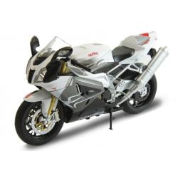 WELLY 1:10 Motocykl Aprilia RSV 1000R  biało-srebrny (62808) - 1