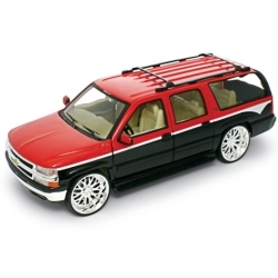 WELLY TUNING 1:24 CHEVROLET SUBURBAN CZERW-CZAR  22090LR - 1